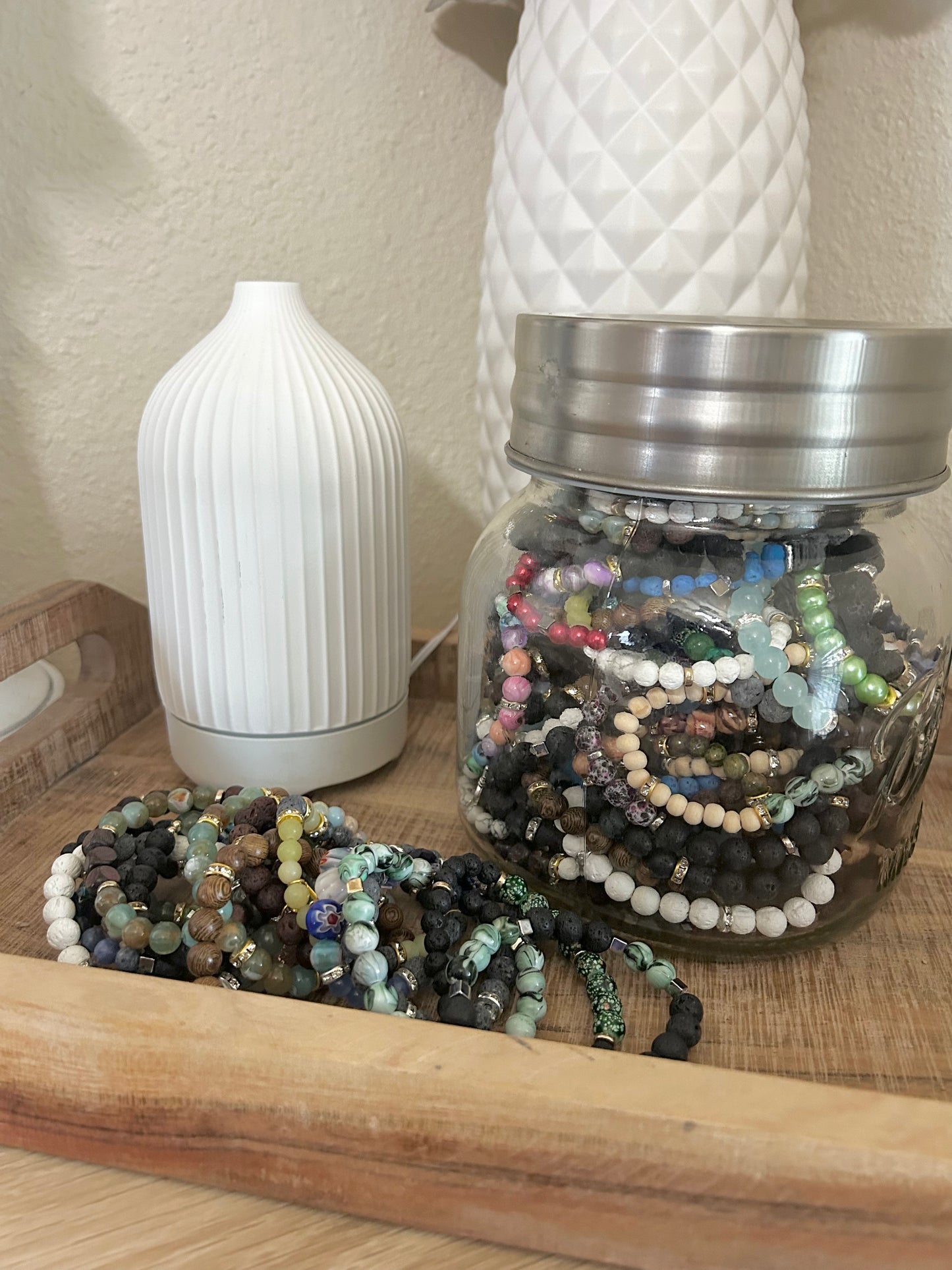 Handmade Bracelets mixed with crystals