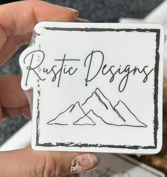Brown Rustic Frame Sticker Products – Rustic Designs